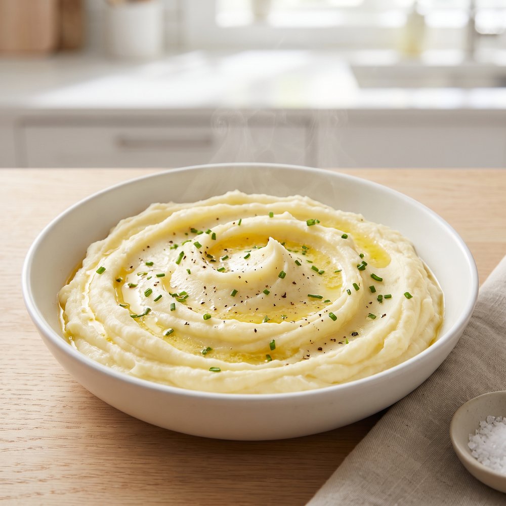 Quick Microwave Creamy Mashed Potatoes
