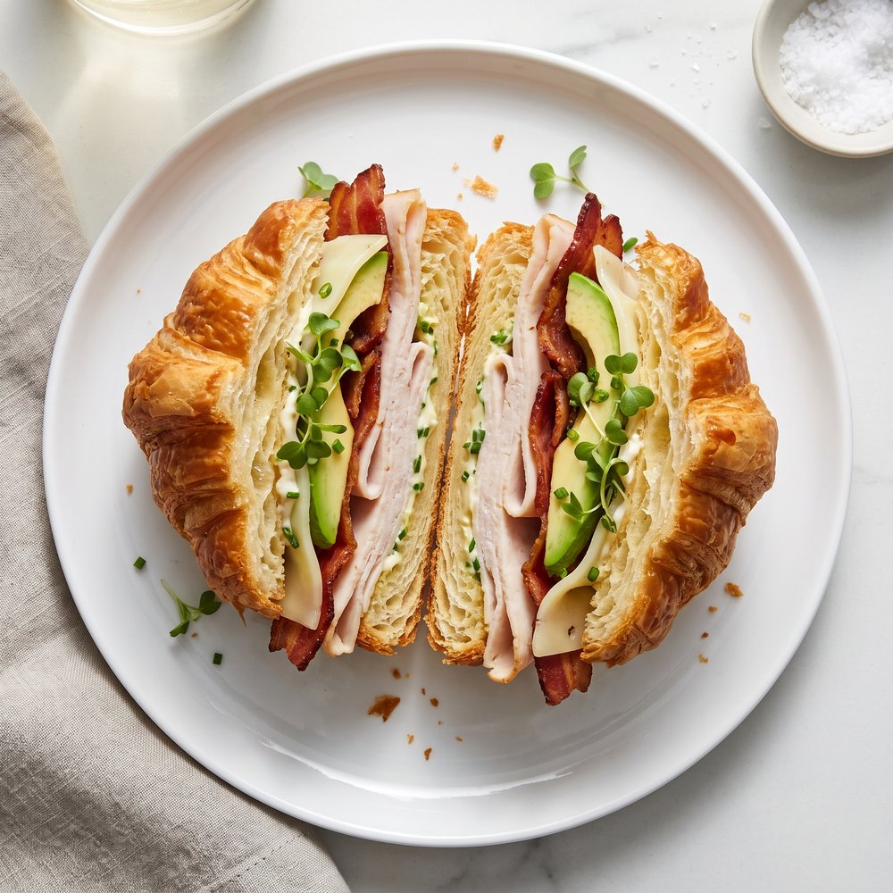 Croissant Club Sandwich