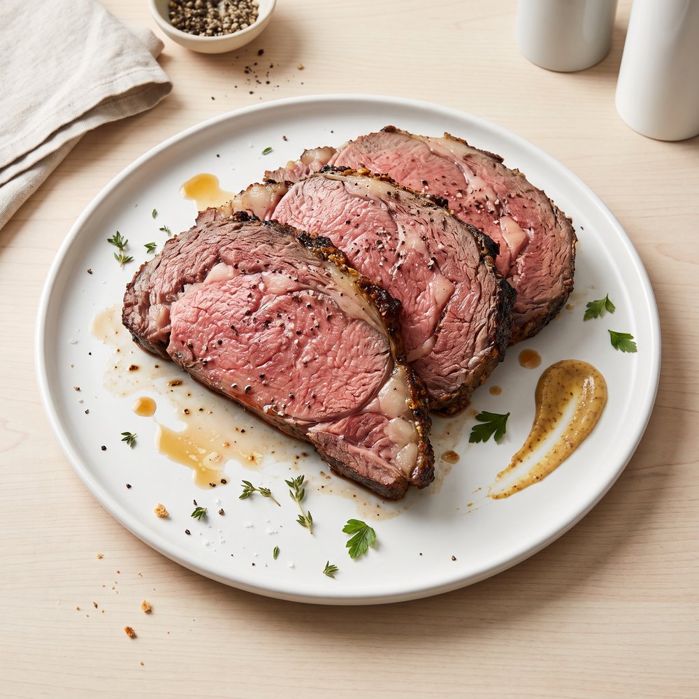 Garlic-Dijon Crusted Prime Rib Roast