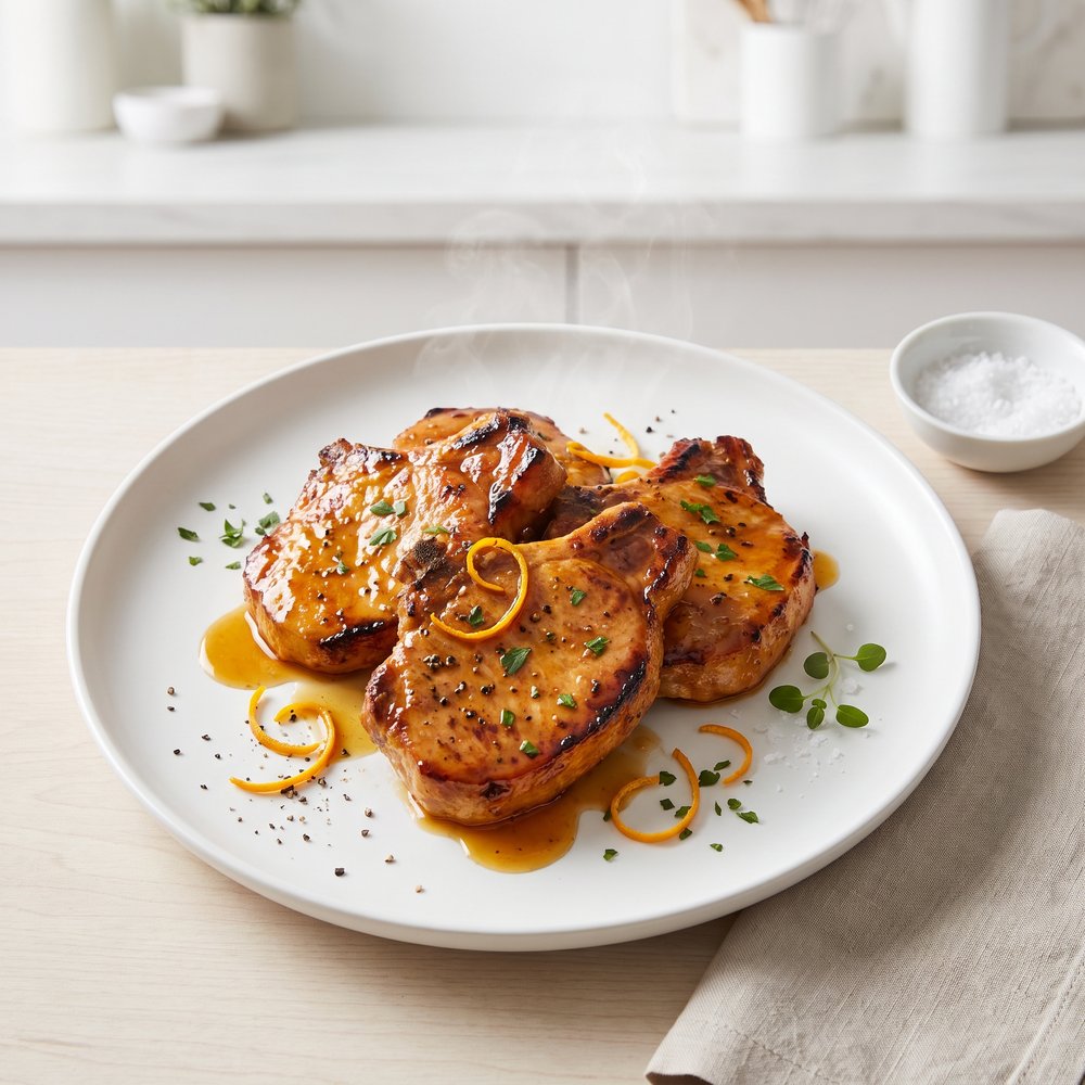 Orange-Dijon Pork Chops