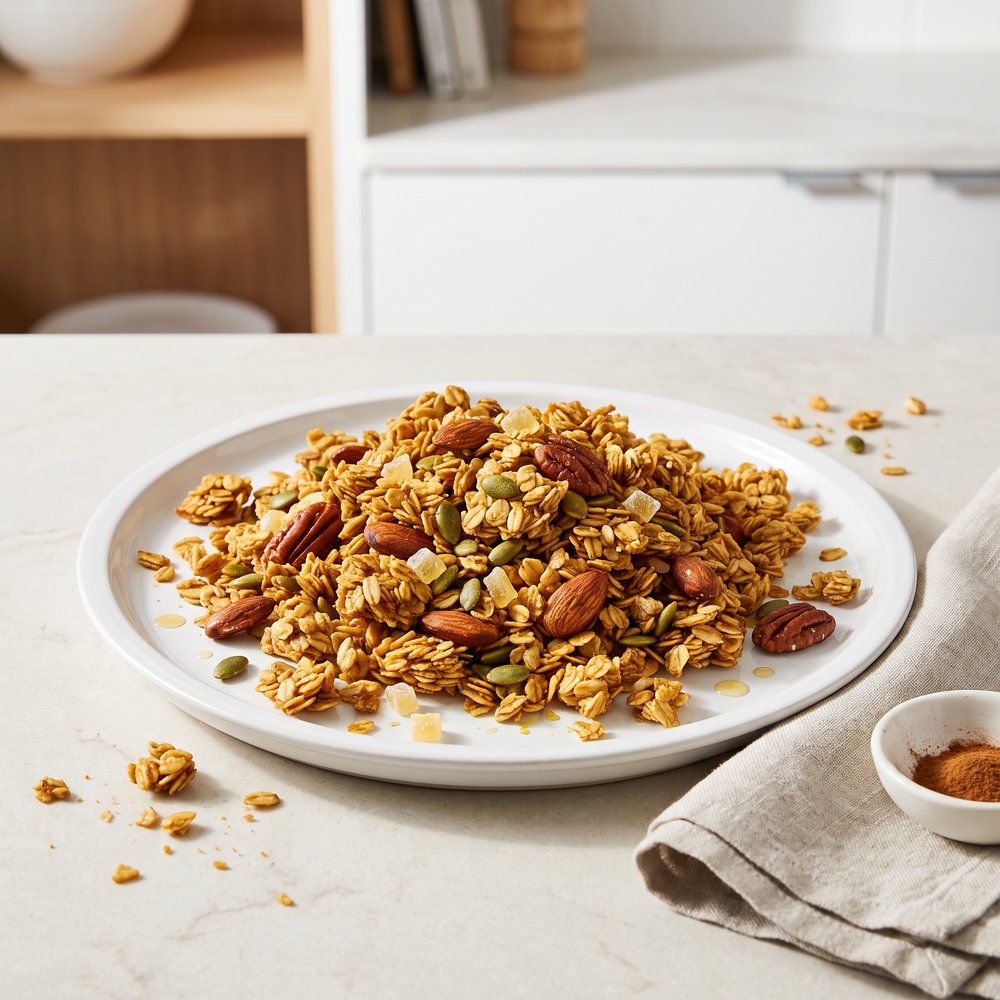 Ginger-Spiced Homemade Granola