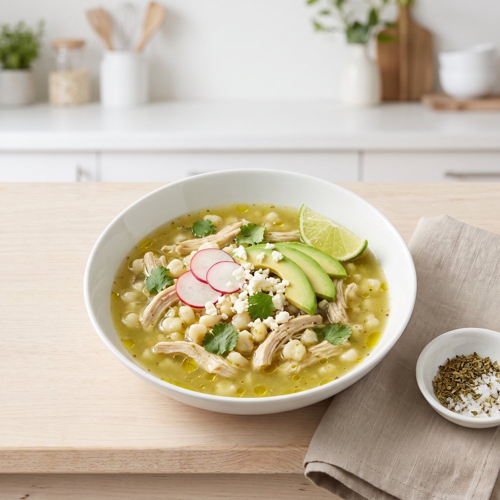 Instant Pot Chicken Posole Verde