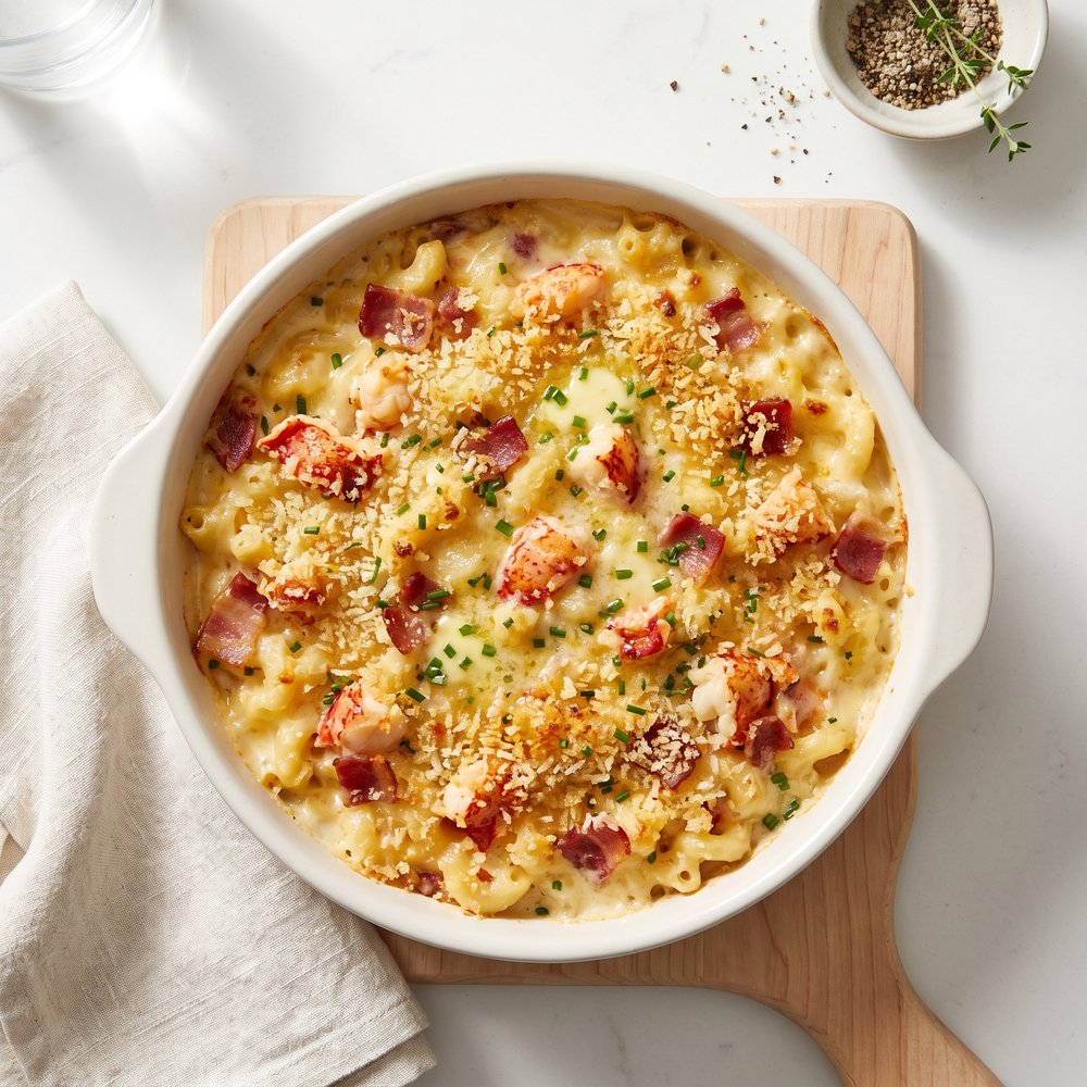 Lobster-Bacon Macaroni and Cheese