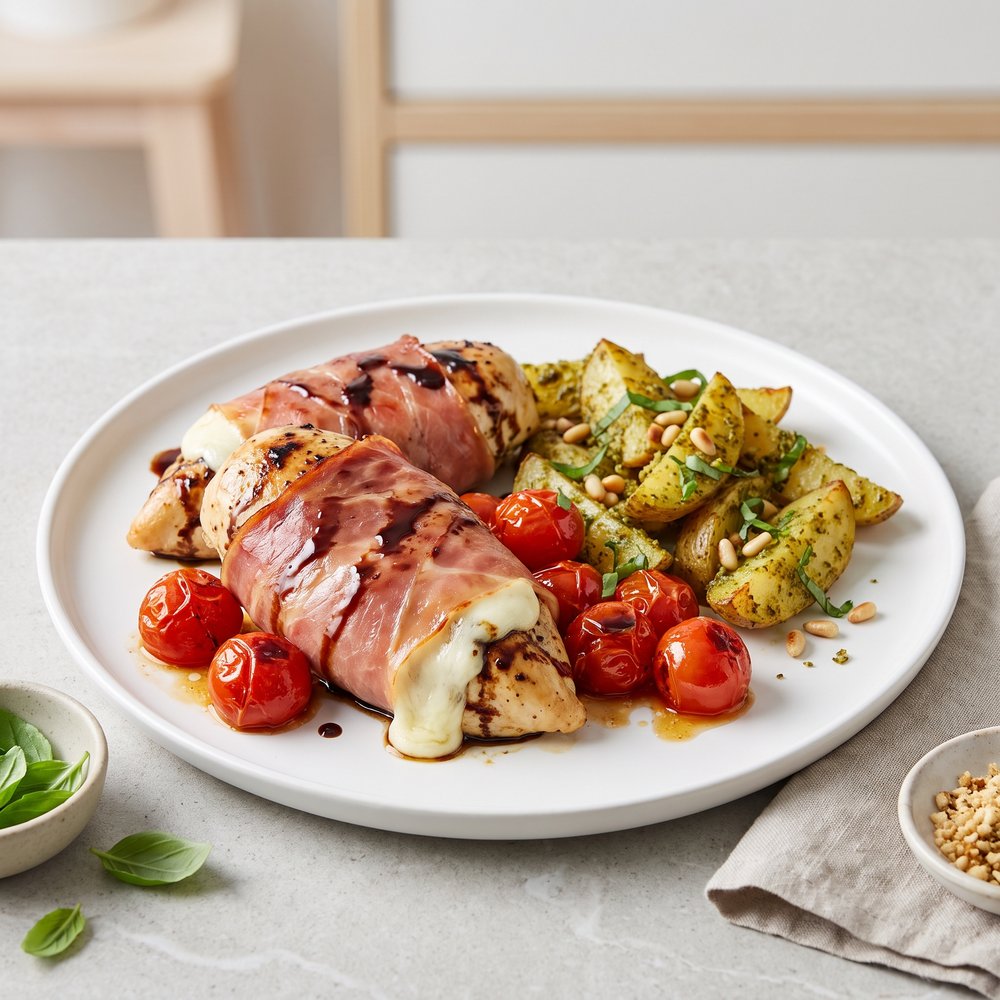 Italian Chicken with Pesto Potatoes