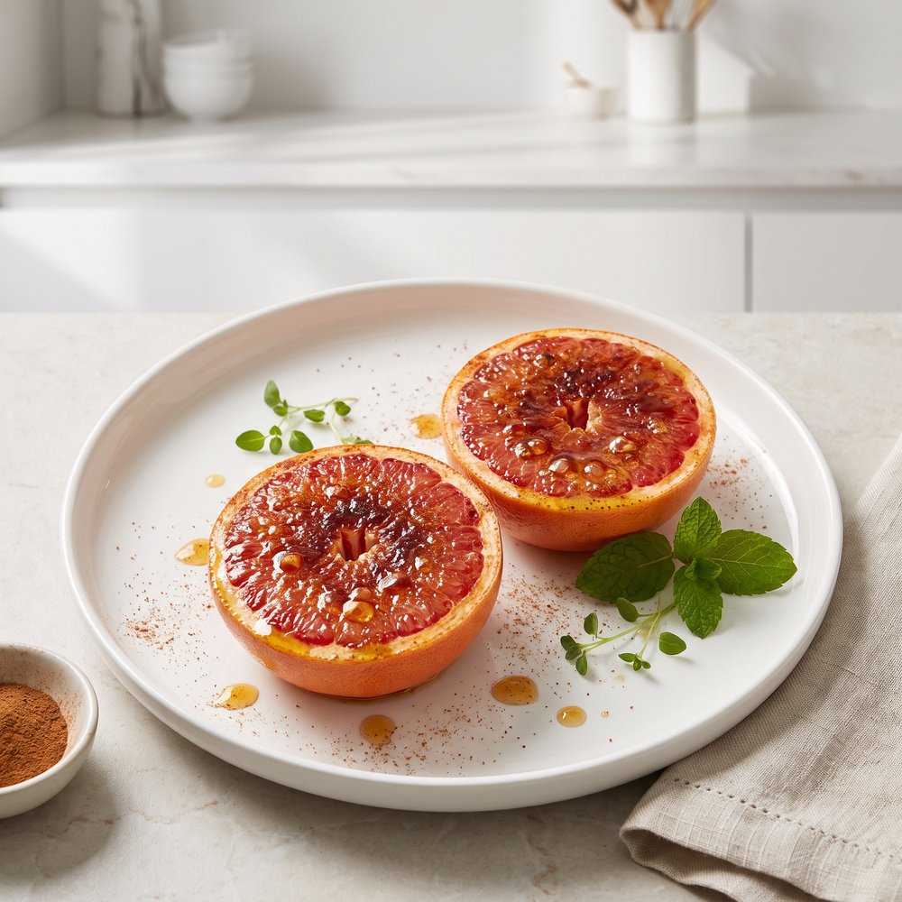 Air Fryer Caramelized Grapefruit