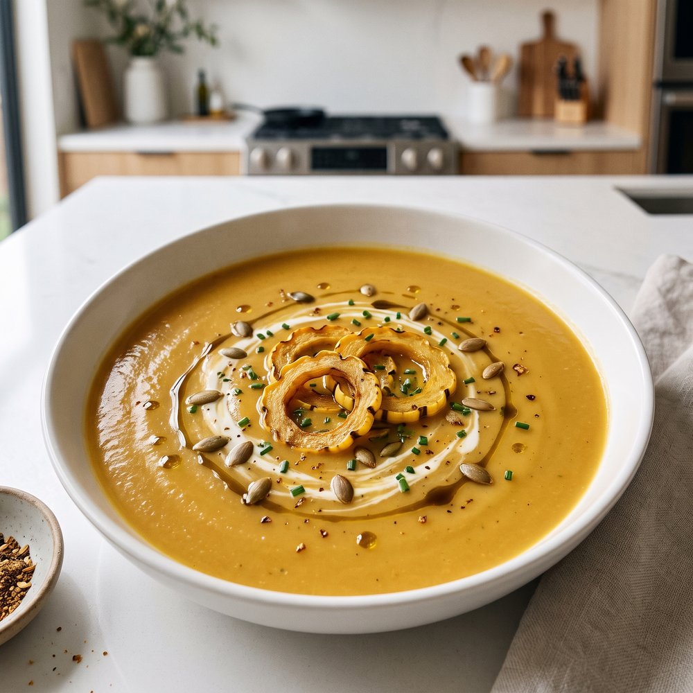 Delicata Creamy Squash Soup