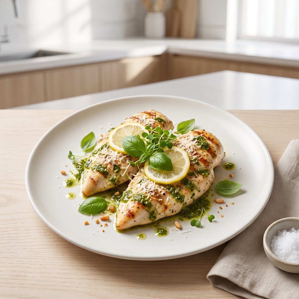 Grilled Pesto-Marinated Chicken
