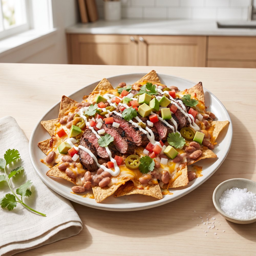 Ultimate Loaded Steak Nachos