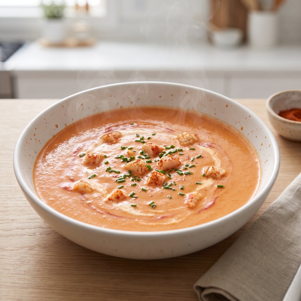 Weeknight Creamy Imitation Lobster Bisque