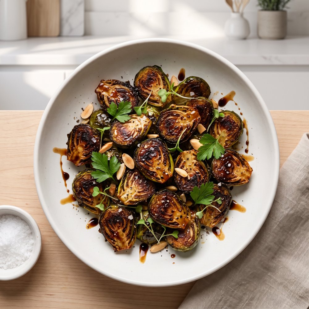 Balsamic-Honey Roasted Brussels Sprouts