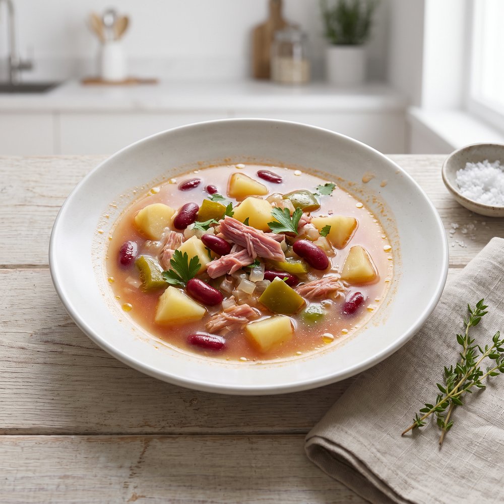 Hearty Ham Bone and Bean Soup