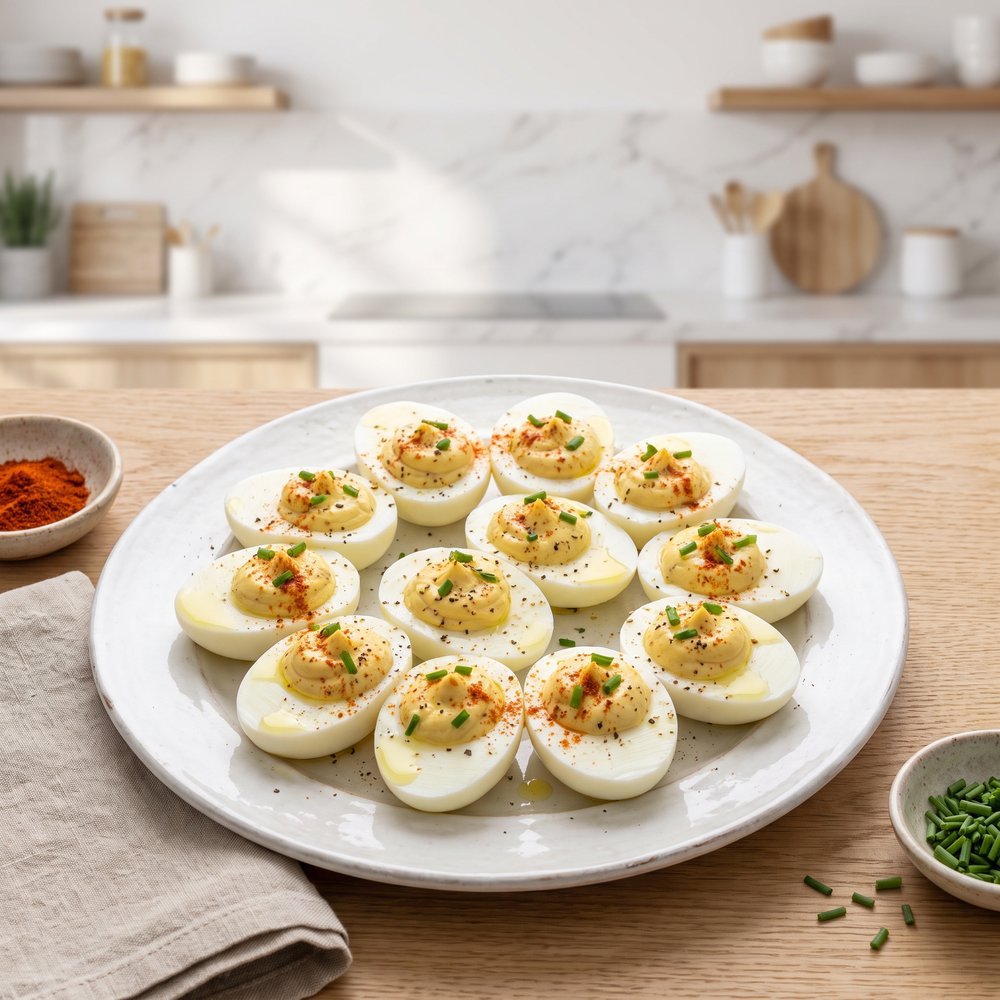 Classic Deviled Eggs Appetizer