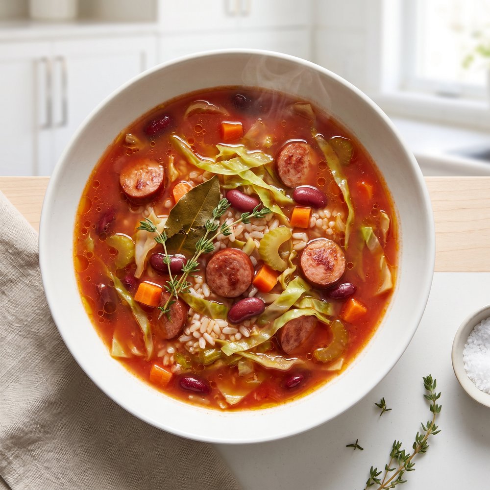 Smoked Sausage and Cabbage Stew