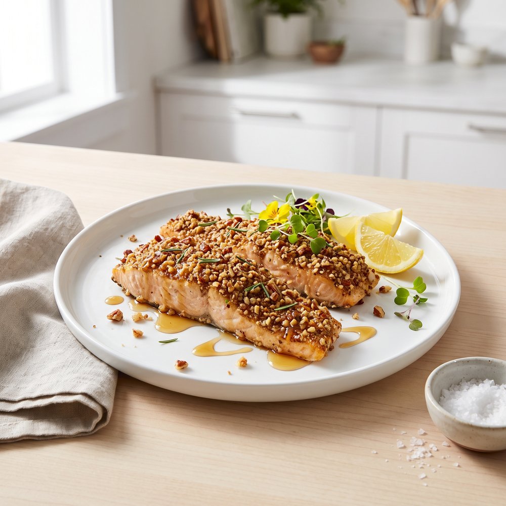 Air-Fried Trout with Crunchy Pecan Crust