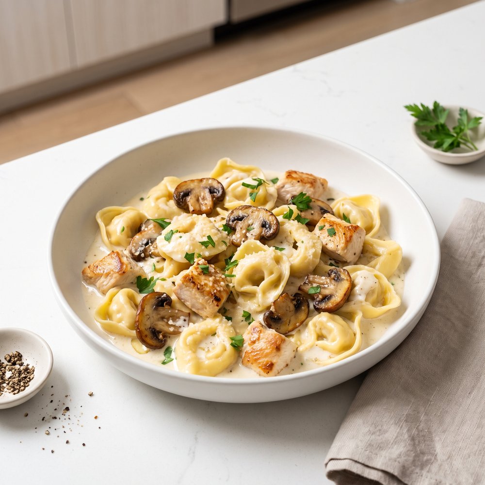 Weeknight Chicken Tortellini Alfredo
