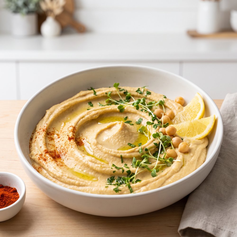 Sprouted Chickpea No-Cook Hummus