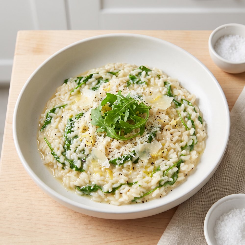 Creamy Arugula Risotto