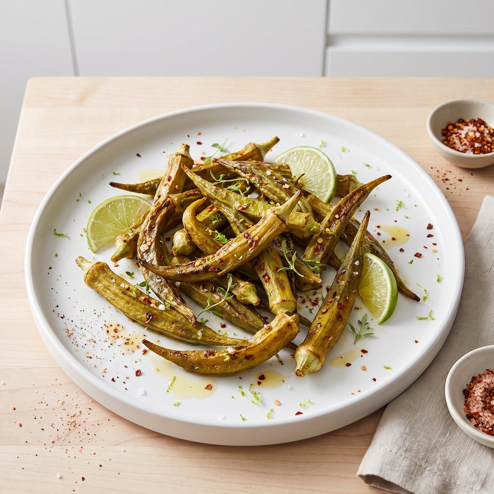 Chili-Lime Air Fryer Okra