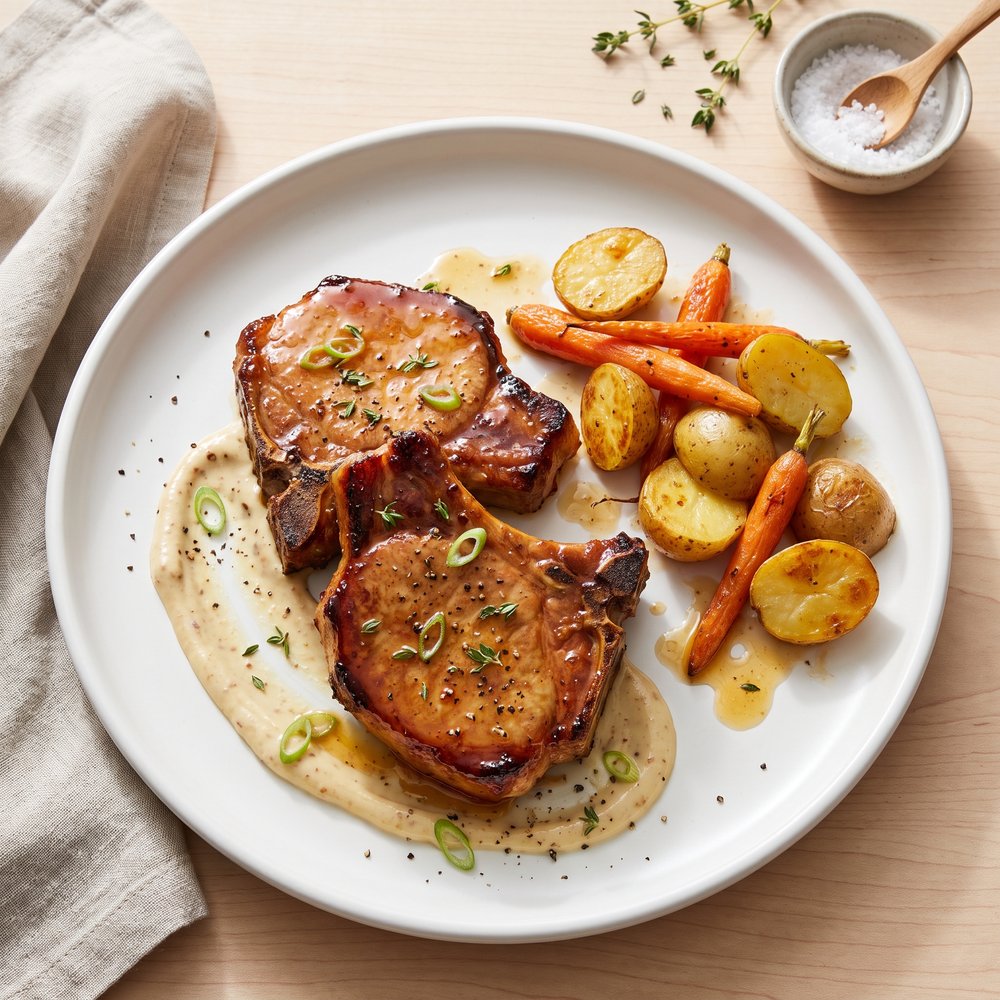 Honey-Dijon Pork Chops