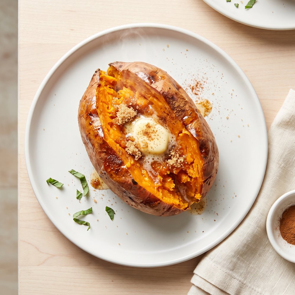 Air-Fried Baked Sweet Potato