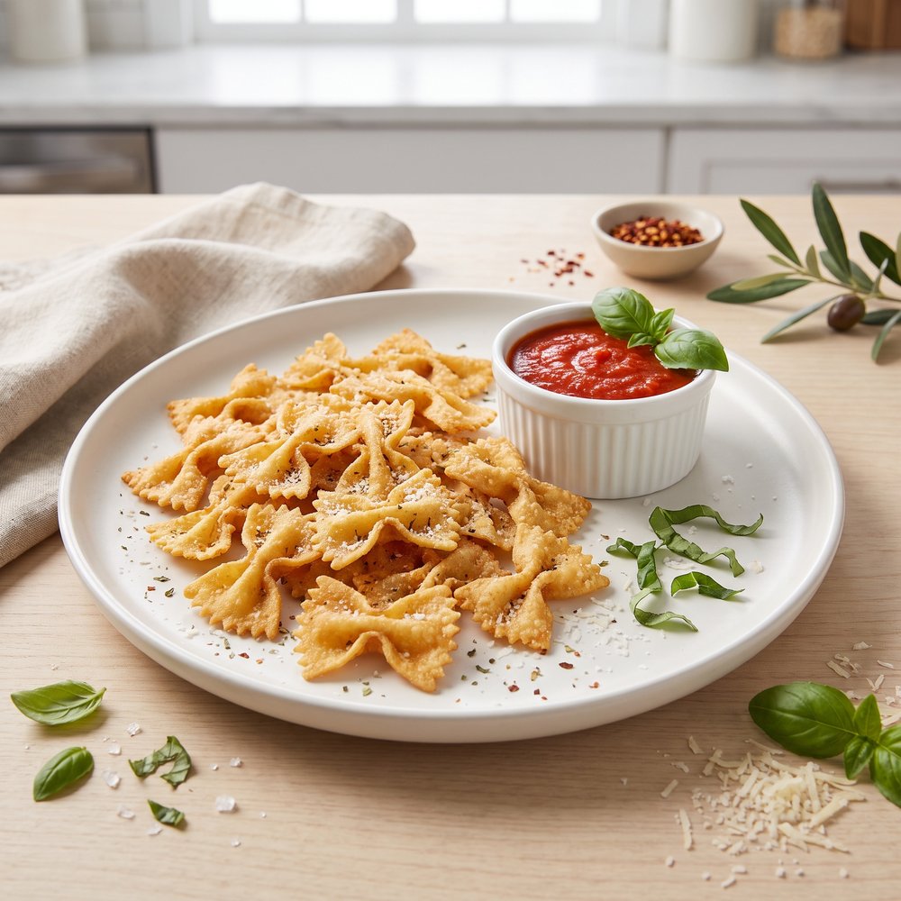 Crispy Air-Fried Pasta Chips