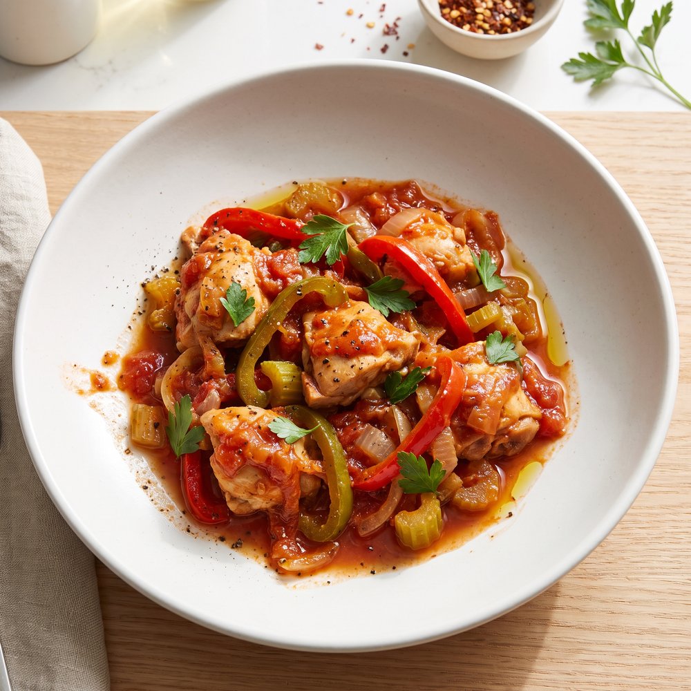Boneless Chicken Cacciatore Skillet
