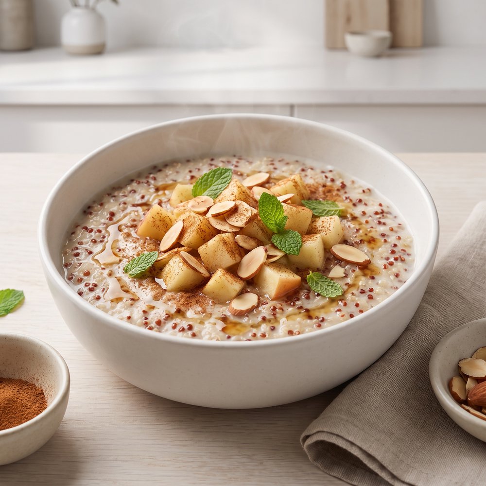 Cinnamon-Apple Quinoa Breakfast Porridge
