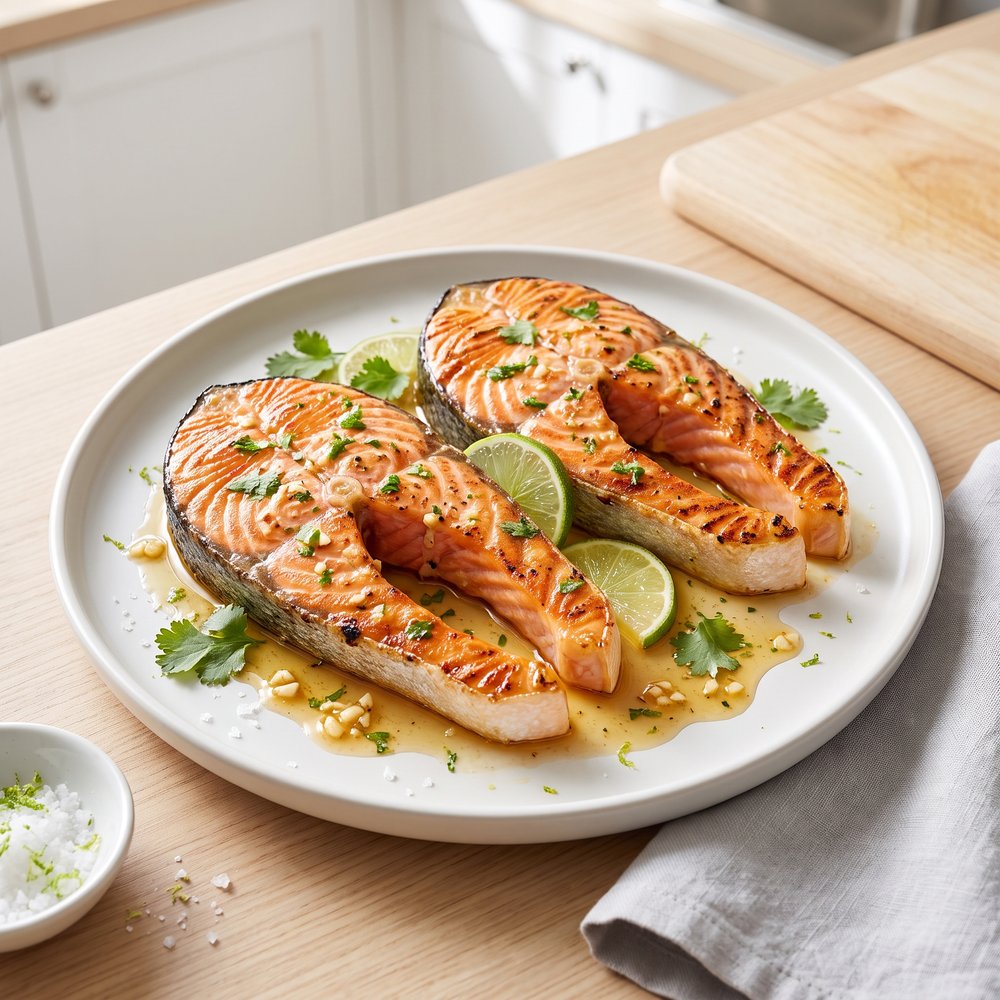 Grilled Cilantro Salmon