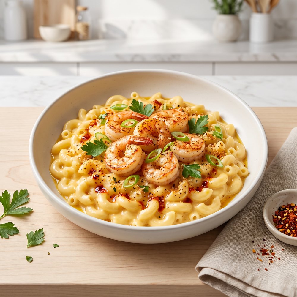Creole Shrimp Mac and Cheese