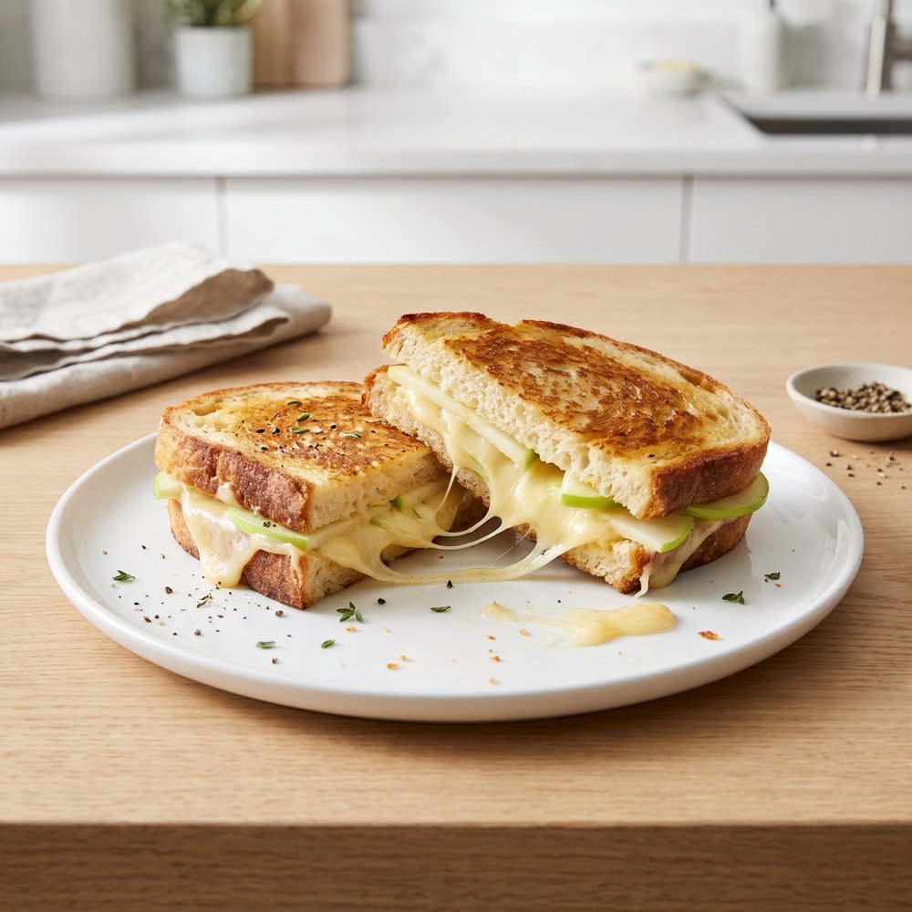 Smoked Gouda and Apple Grilled Cheese
