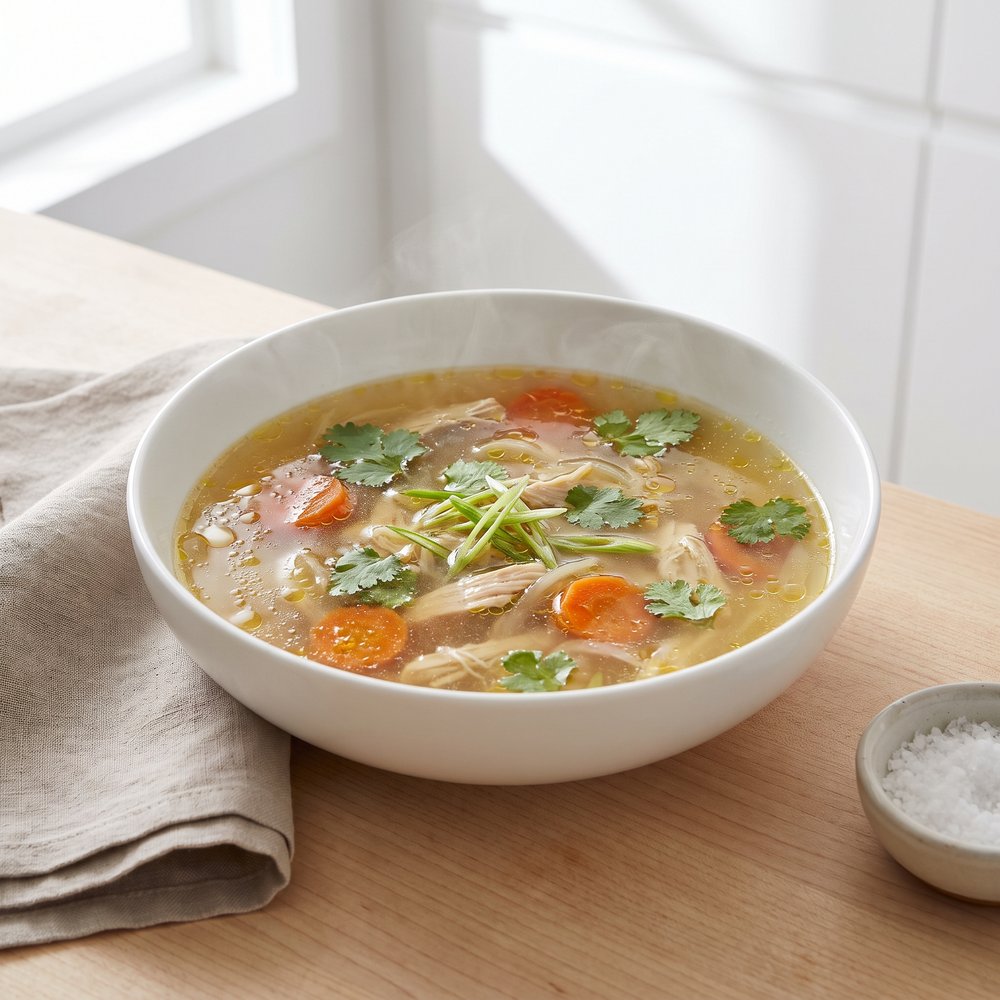 Speedy Chicken Broth Soup