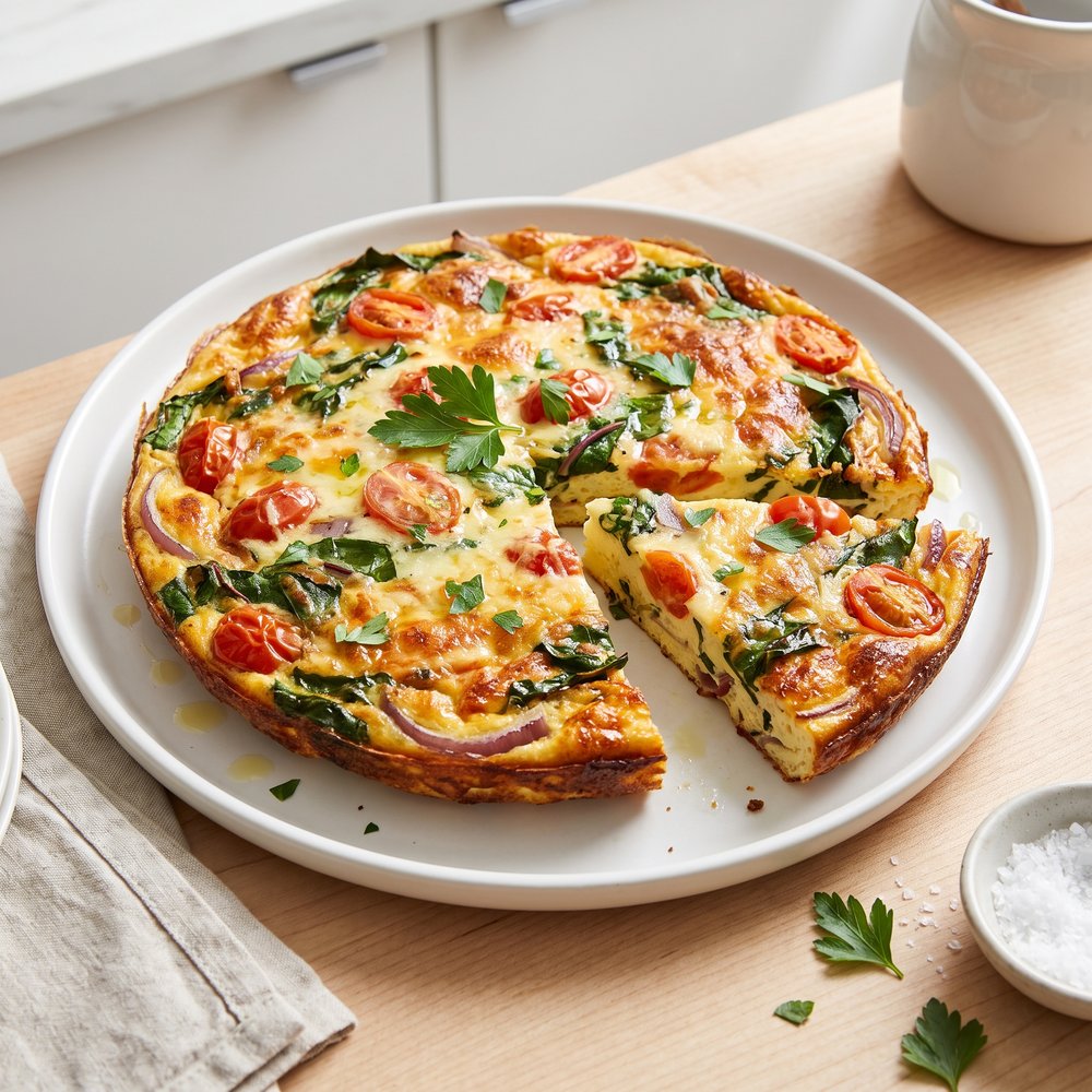 Leftover Greens Frittata