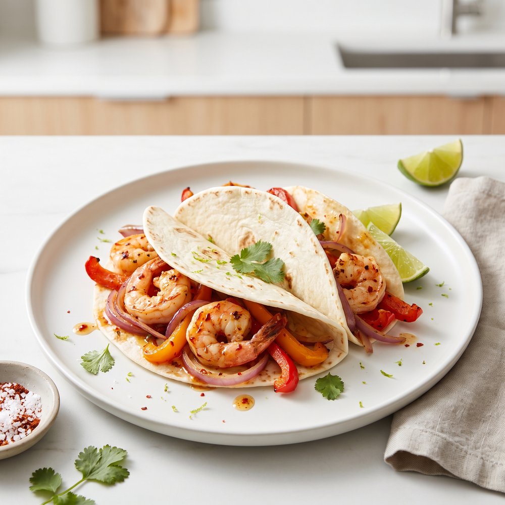 Chili-Lime Shrimp Fajitas