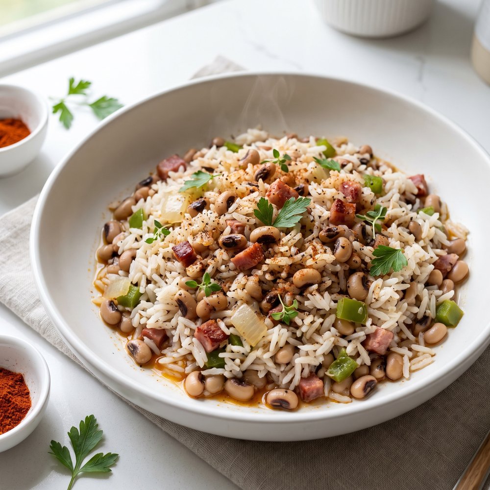 Rice with Black‑Eyed Peas and Ham