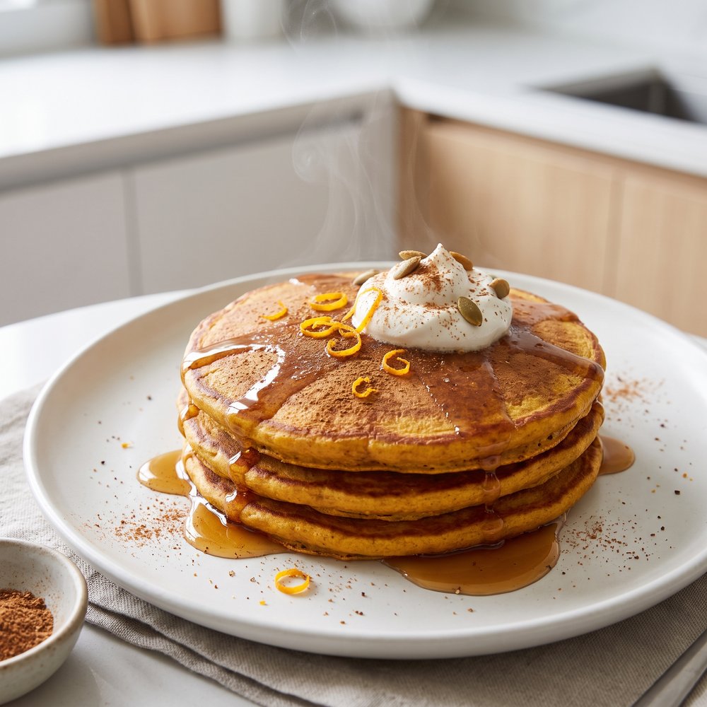 Cinnamon-Spiced Pumpkin Pancakes