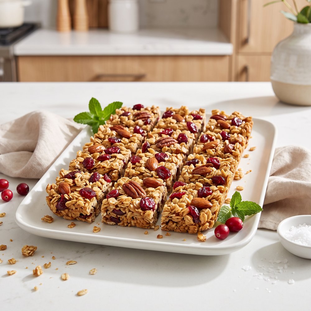 Cranberry Nut Granola Bars