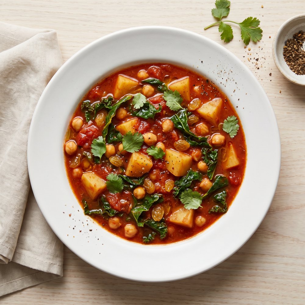 Moroccan-Style Chickpea and Potato Stew