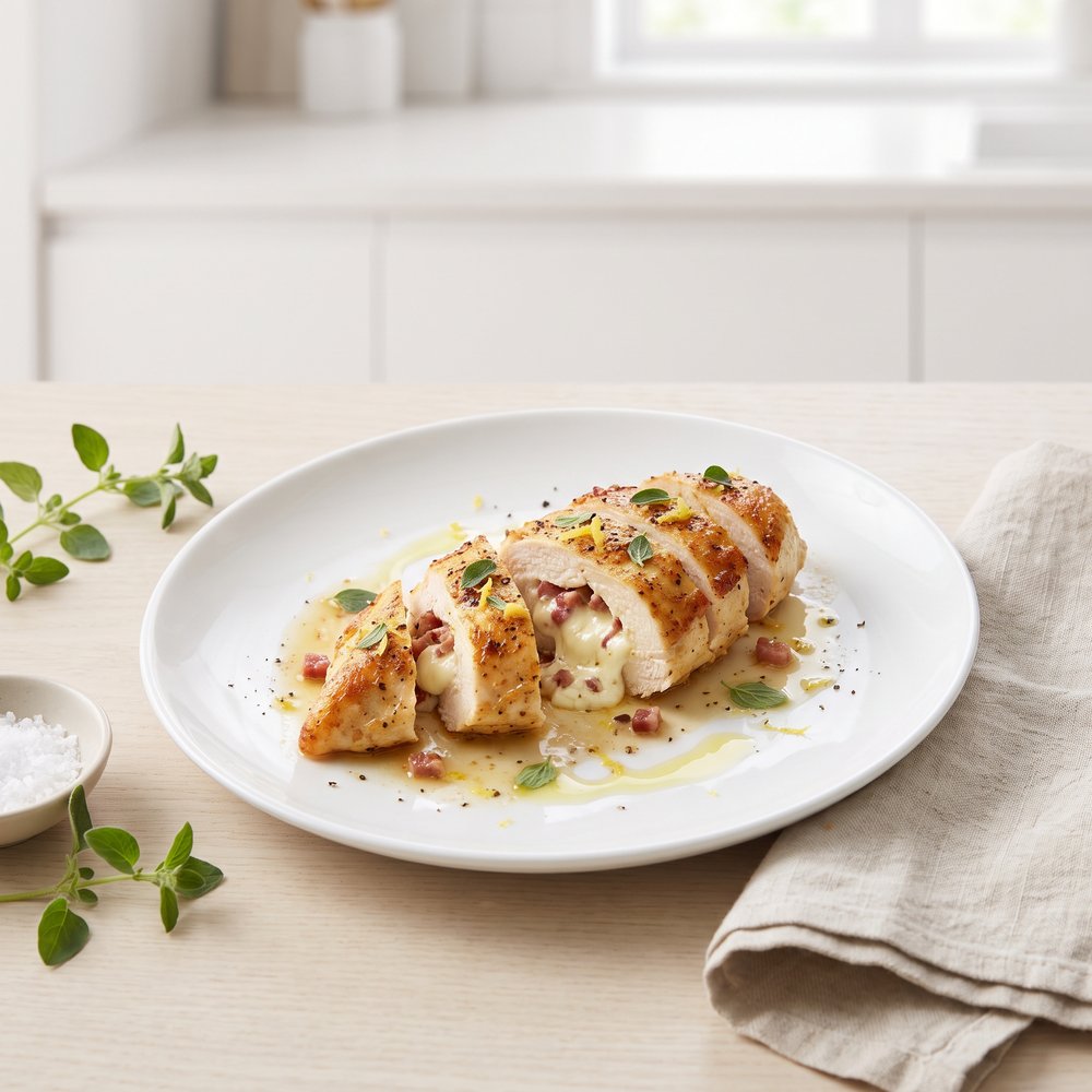 Feta Cheese and Bacon Stuffed Breasts