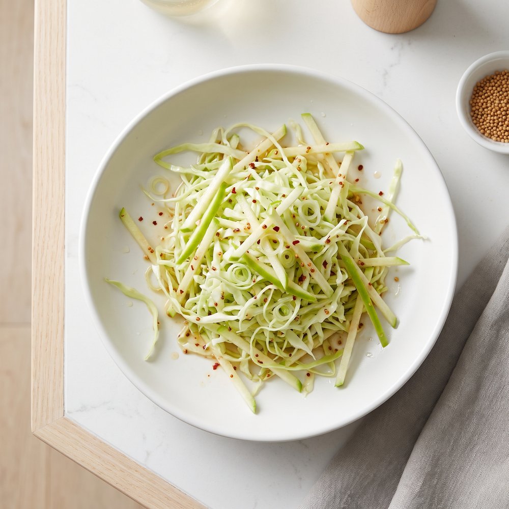 Quick Apple and Cabbage Slaw