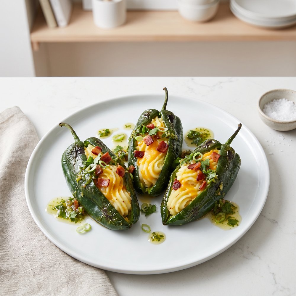 Potato-Stuffed Poblanos Reverse Potato Skins