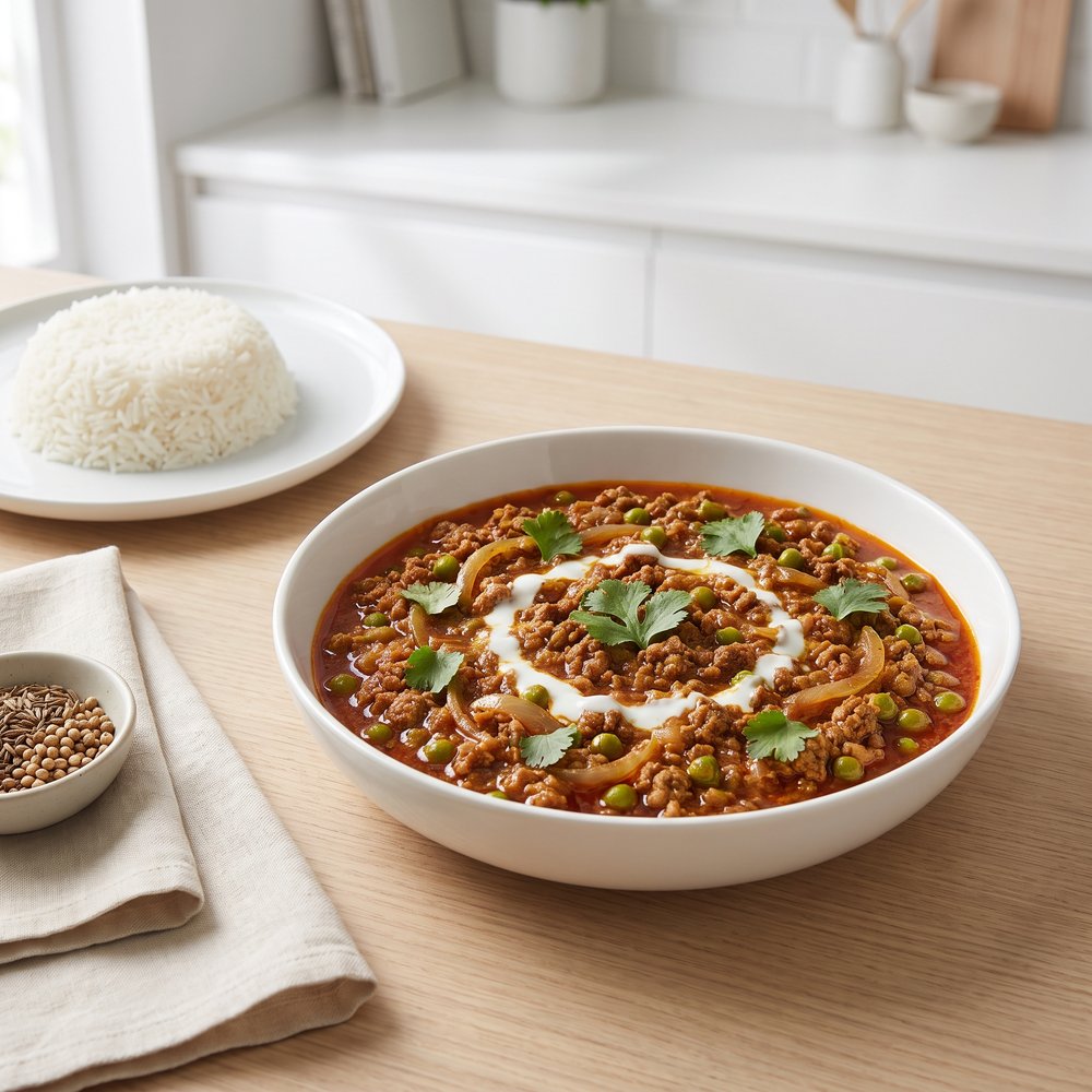 Pakistani Keema Beef with Peas