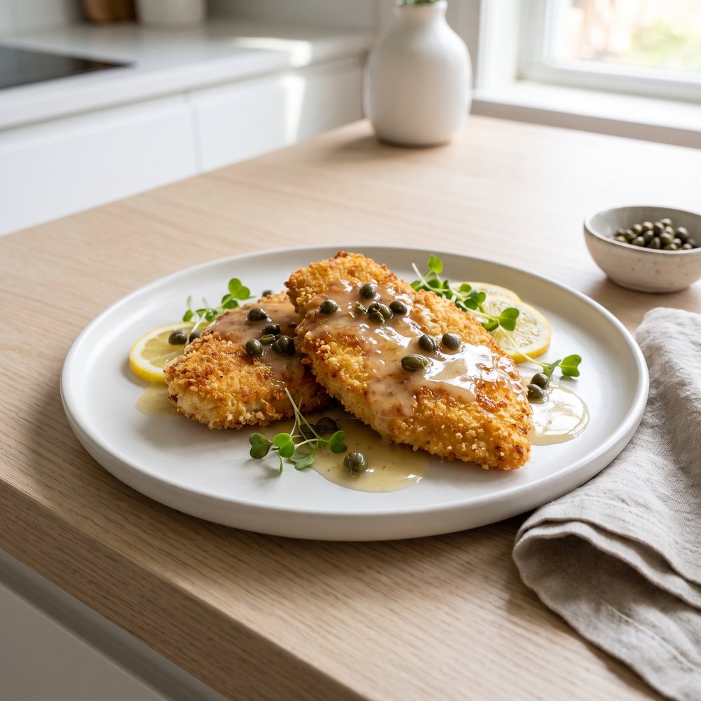 Chicken in Lemon-Caper Pan Sauce