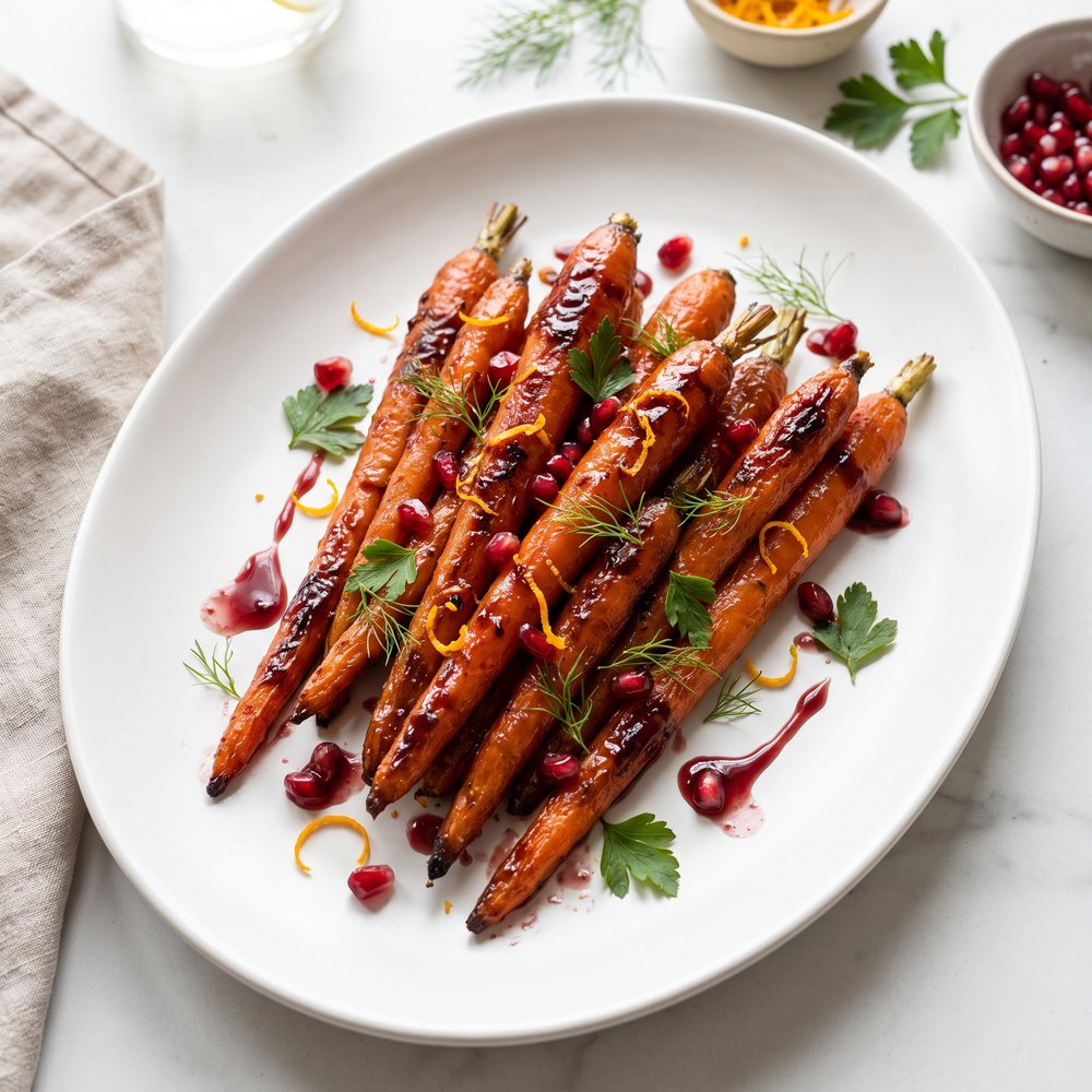 Pomegranate Glazed Carrots