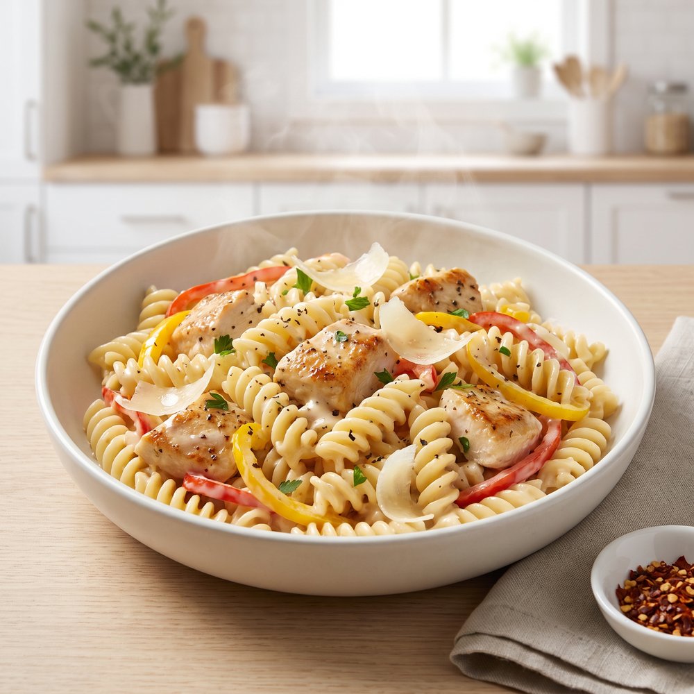 Chicken Rotini Stovetop Casserole