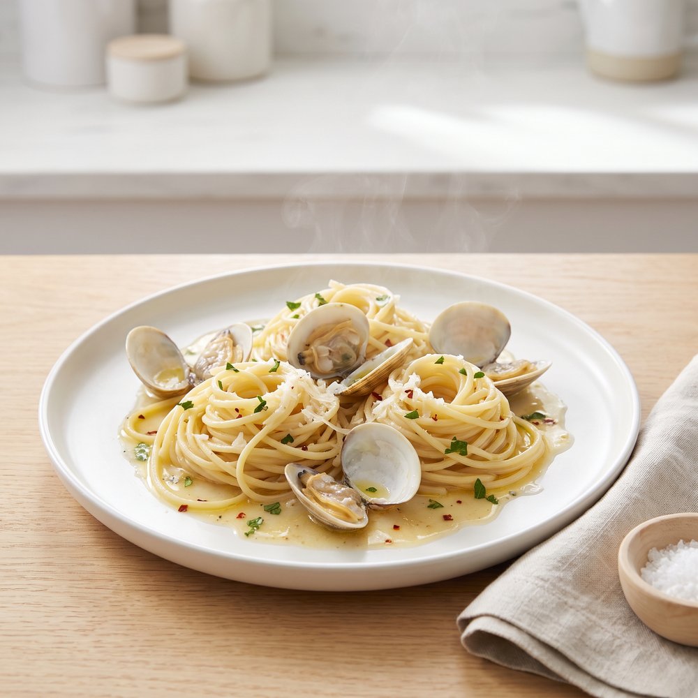 Clam Spaghetti with Garlic Butter