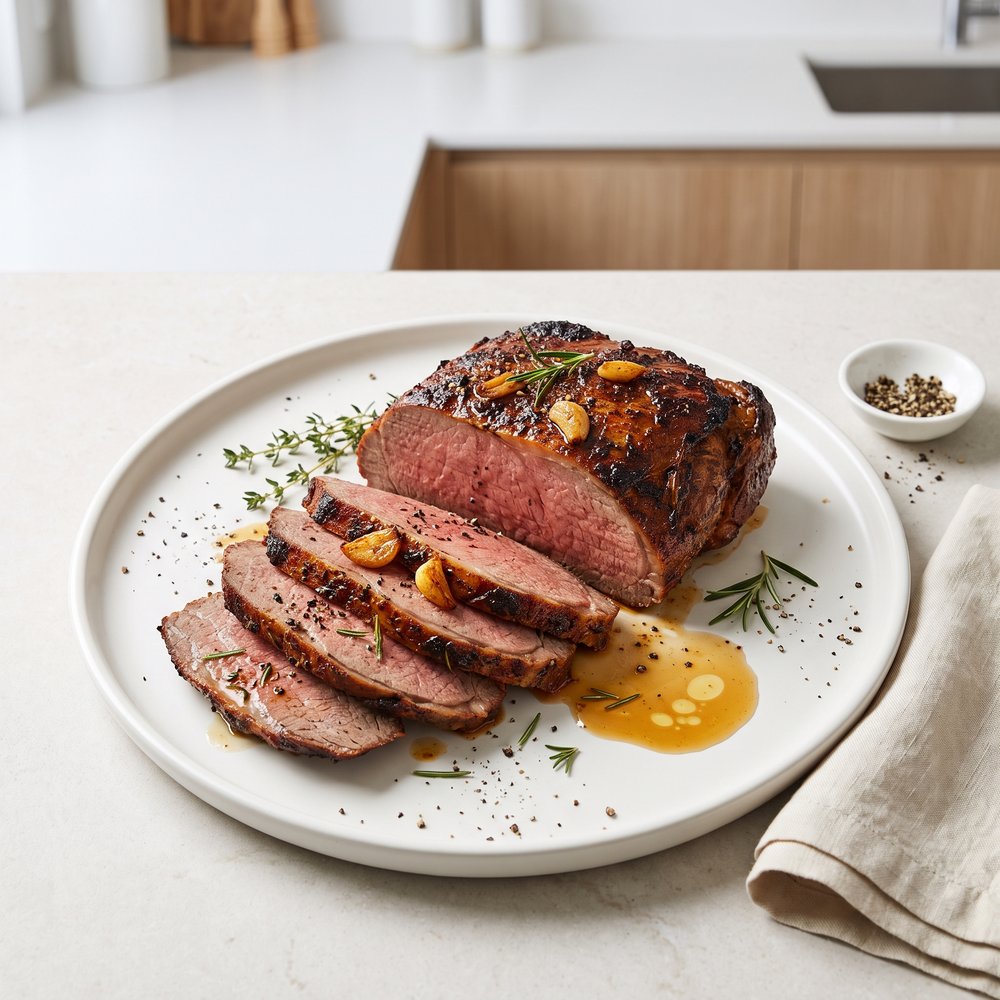 Slow-Cooked Barbecue Beef Rump Roast