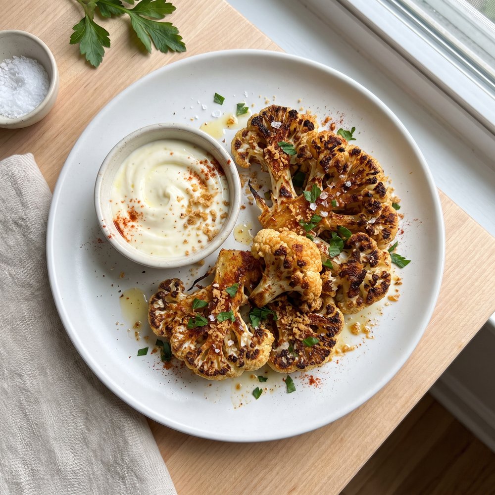 Crispy Air-Fried Cauliflower Florets