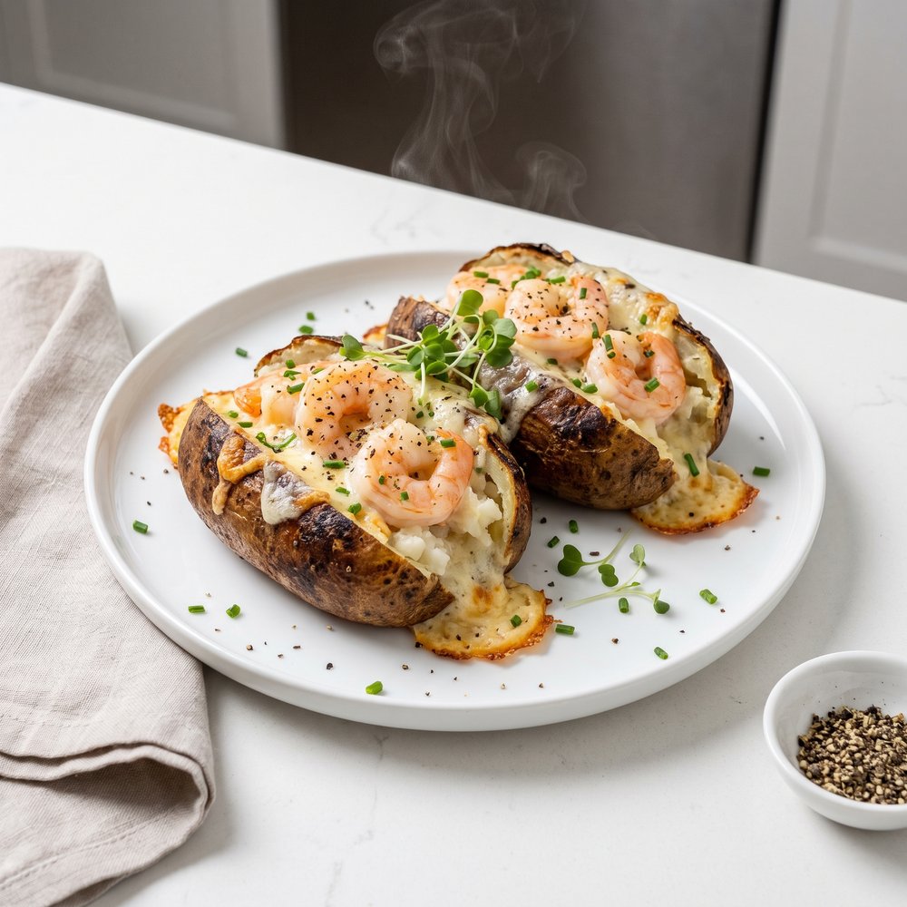 Shrimp-Stuffed Baked Potatoes