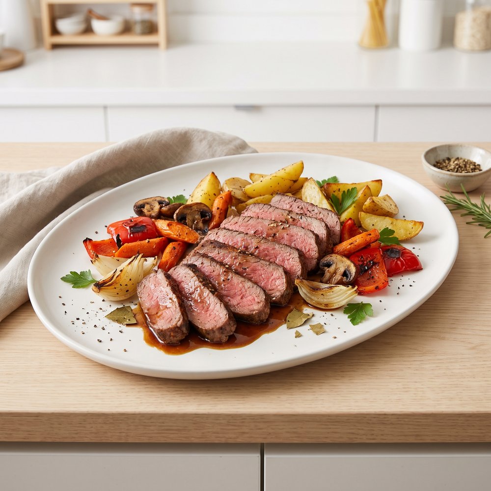 Roasted Top Sirloin with Vegetables