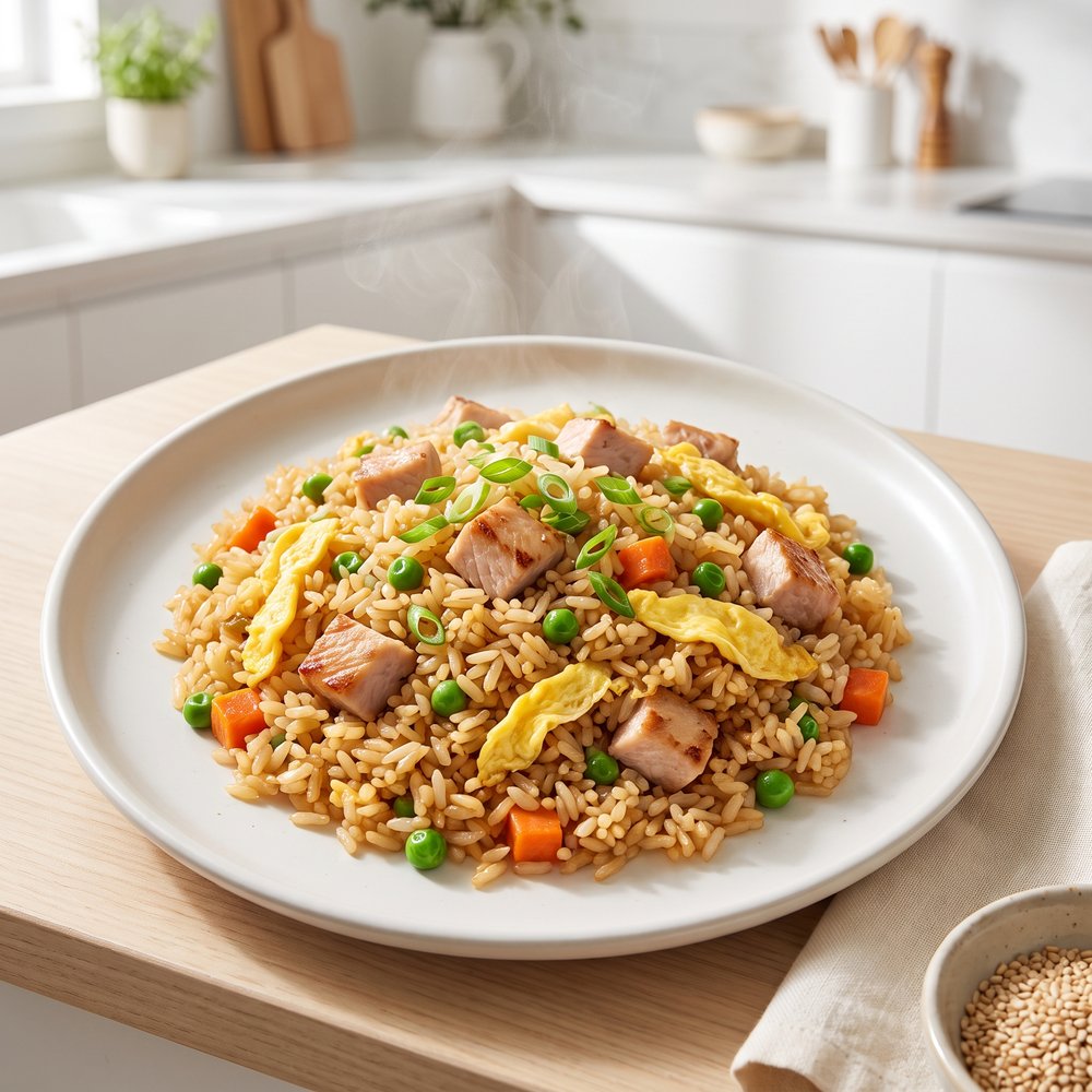 Turkey Fried Rice with Leftovers
